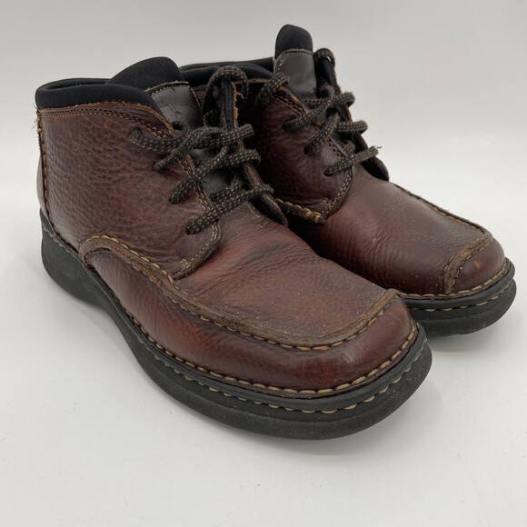 PREDICTIONS Leather Collection Dark Brown Chukka Boots Booties Size 8 - Picture 2 of 9